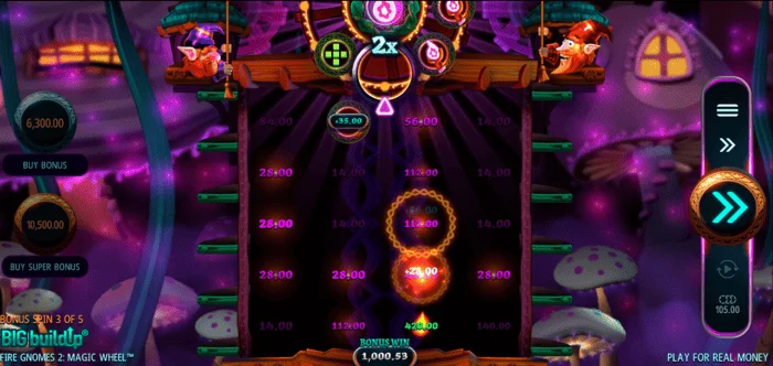 Fire Gnomes 2 Magic Wheel - мрежа от Free Spins с активни барабани