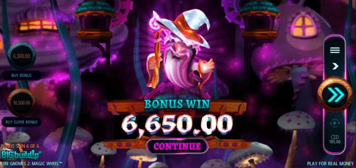 Fire Gnomes 2 Magic Wheel - бонусна печалба
