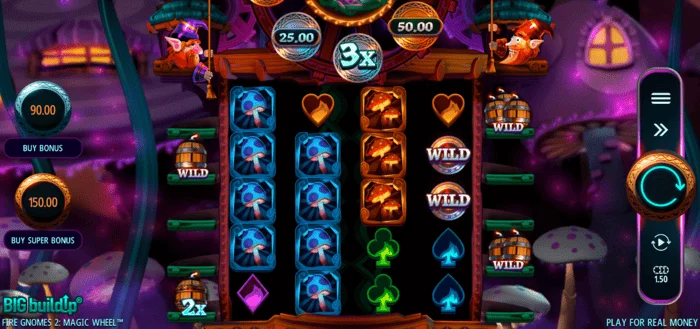 Fire Gnomes 2 Magic Wheel - начален екран на играта