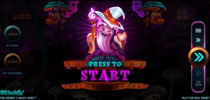 Fire Gnomes 2 Magic Wheel - стартиране на бонус играта