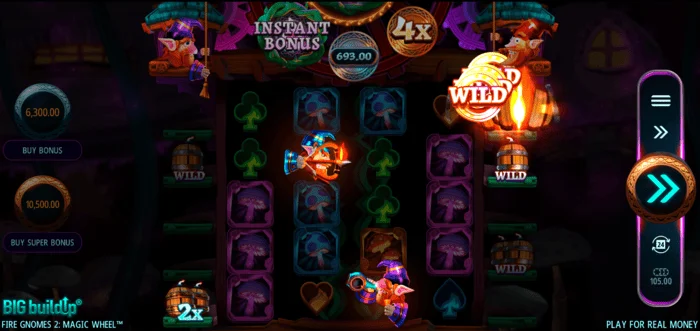 Fire Gnomes 2 Magic Wheel - таблица със символи